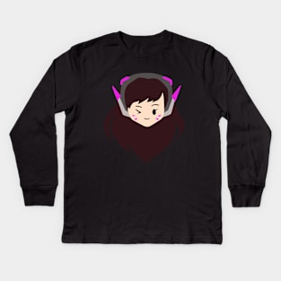 cute Dva Kids Long Sleeve T-Shirt